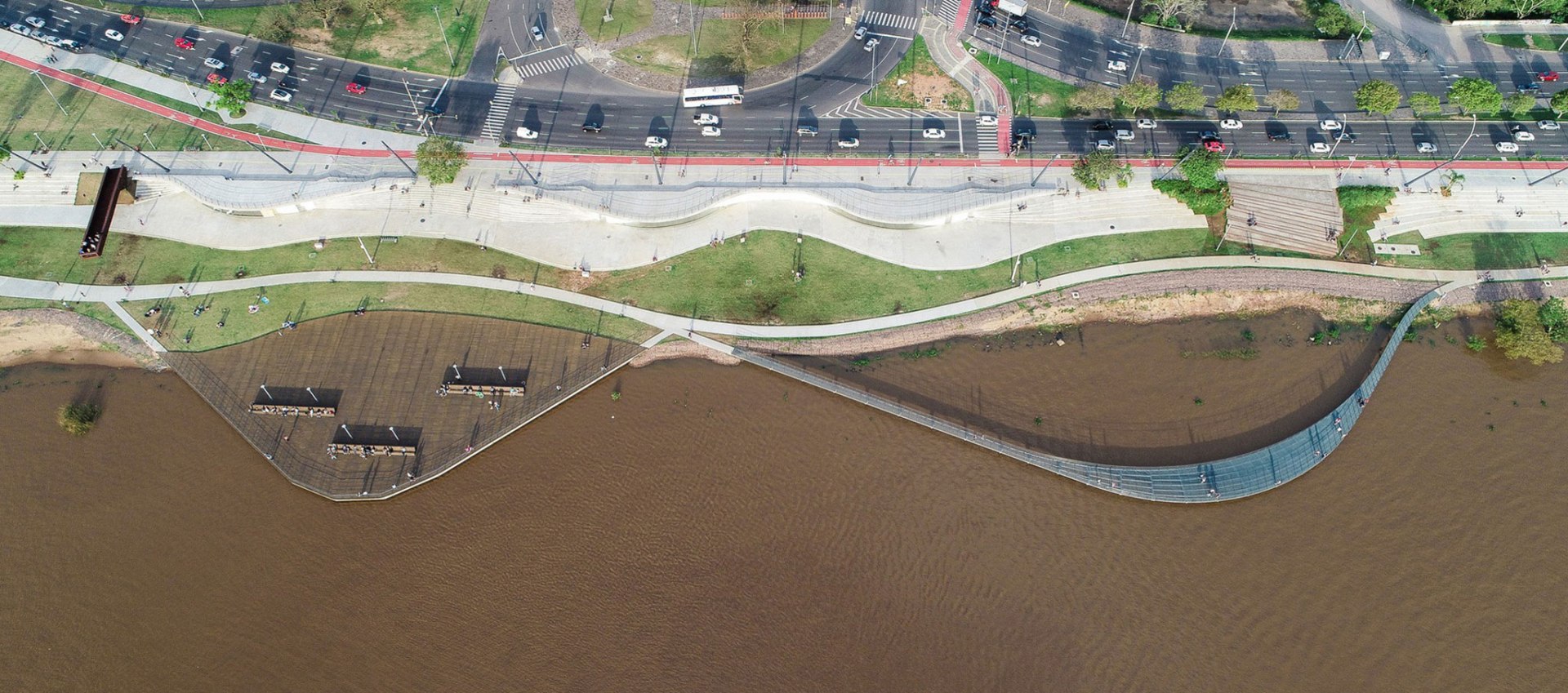 Un Parque En La Ribera Parque Urbano De Guaiba Orla Por Jaime Lerner Arquitetos Associados Sobre Arquitectura Y Mas Desde 1998