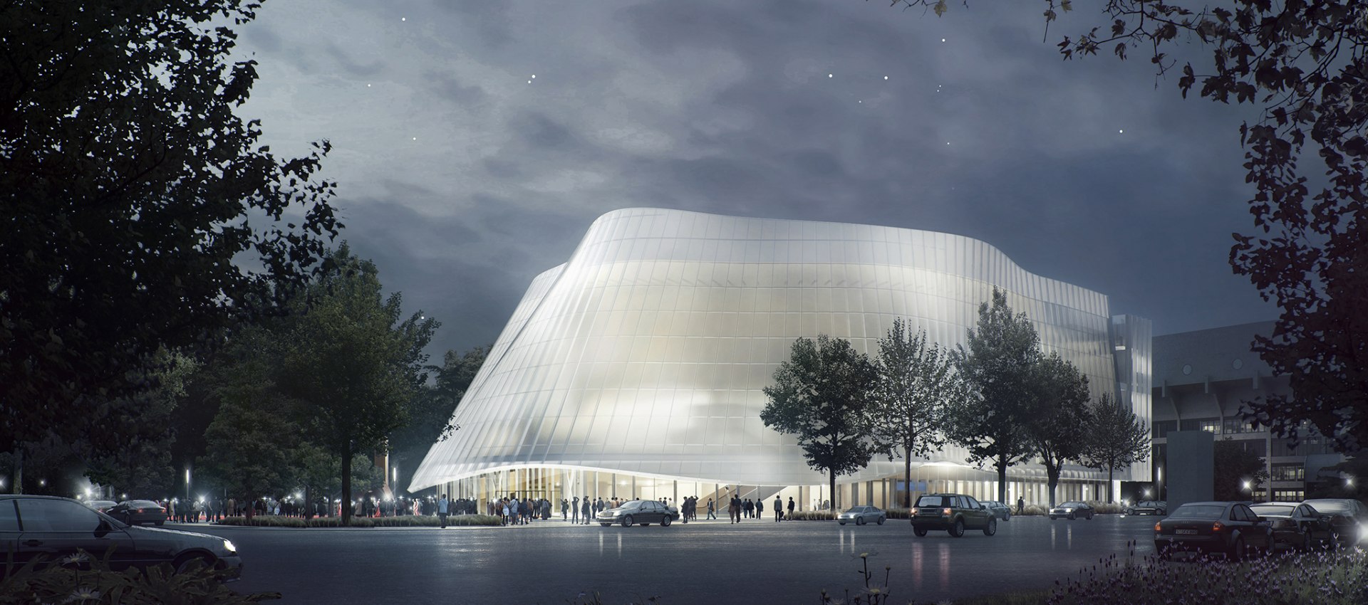 The China Philharmonic Orchestra by MAD Architects, a translucent