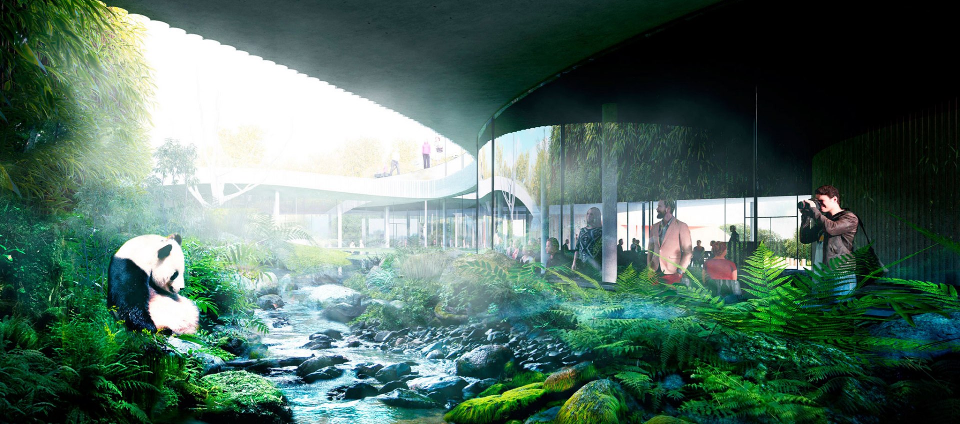 Yin-Yang Shaped Panda Enclosure for the Copenhagen Zoo by BIG | The  Strength of Architecture | From 1998