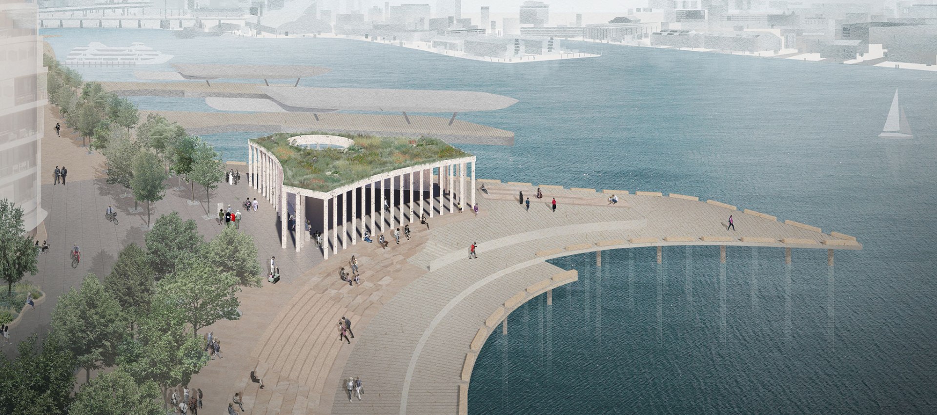 Winners Of The New Permanent Public Pavilion On Sydney Sydney Harbour Pavilion By Spresser And Peter Besley The Strength Of Architecture From 1998
