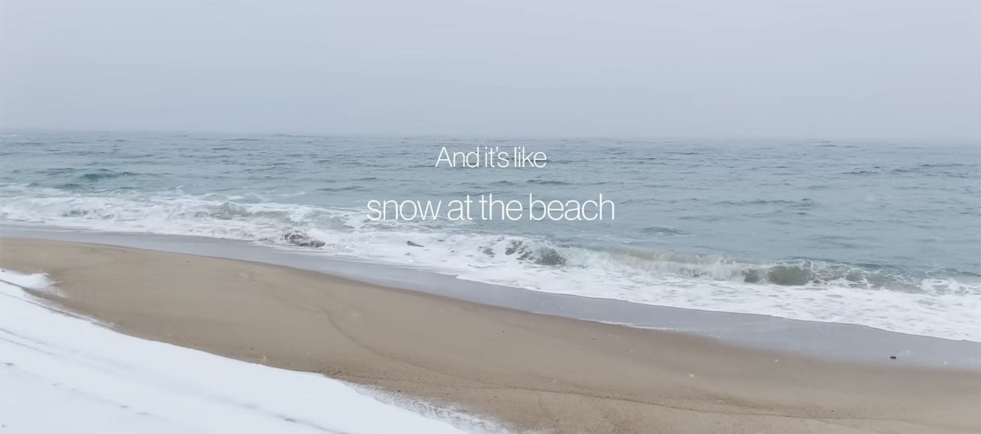 Neve na praia por Taylor Swift com Lana del Rey |  Sobre Arquitetura e muito mais