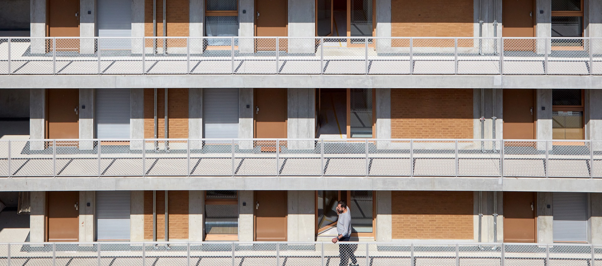 Building with a sustainable approach. Mud brick residential Building with a sustainable approach. Mud brick residential