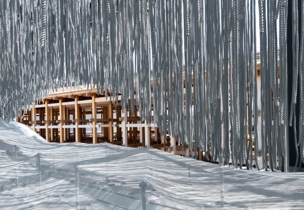 Portugal Pavilion at Expo Osaka 2025 by Kengo Kuma. Photograph courtesy by Kengo Kuma