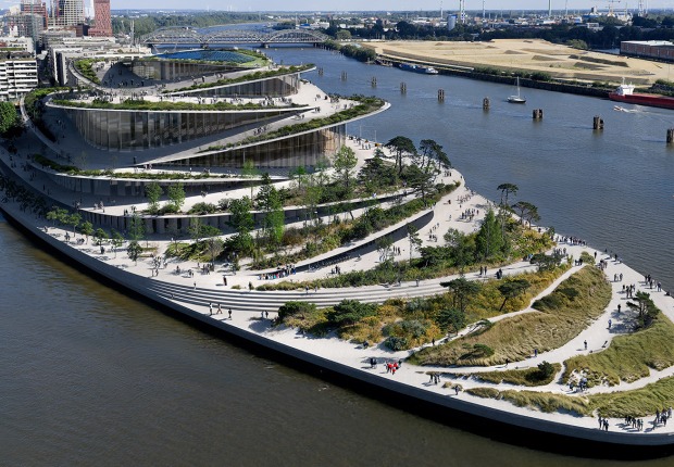 Ópera Estatal de Hamburgo por BIG. Ilustraciones de Yanis Amasri Sierra, Madrid, España