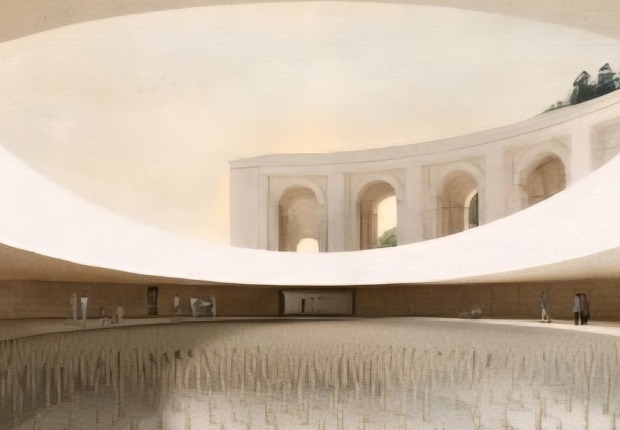 Visualización. «La base y la cruz» por PEREDA PÉREZ ARQUITECTOS S.C.P Y LIGNUM S.L.