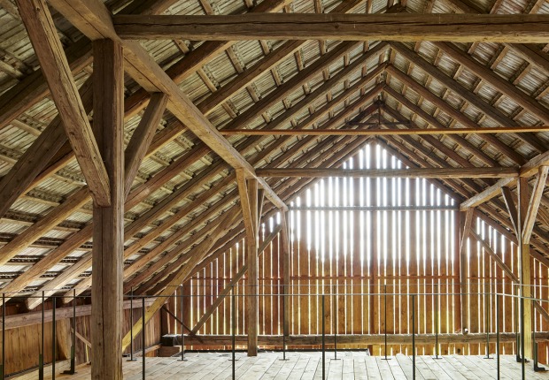 The Box in the Barn by Facha architekti. Photograph by Peter Fabo 
