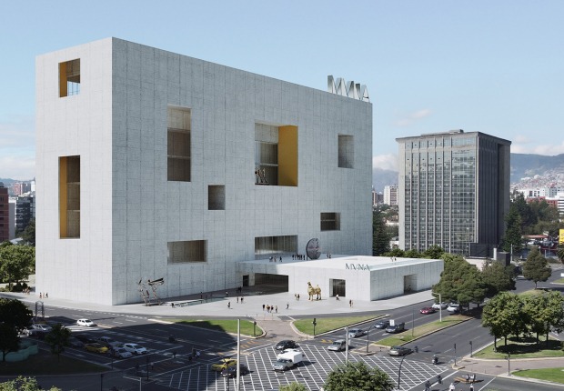 View of the MuNa from La Carolina Park. "Echoes of the Sun" by Estudio de Arquitectura Campo Baeza + Maoda. Courtesy by Estudio Campo Baeza/Ethan de Clerck