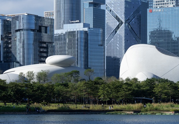 Plaza Cultural de la Bahía de Shenzhen por MAD. Fotografía por Blackstation