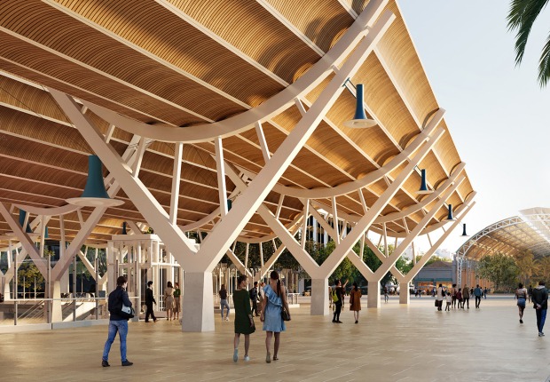 Rendering. New Valencia Central Station by RSHP, ERRE, and Sener