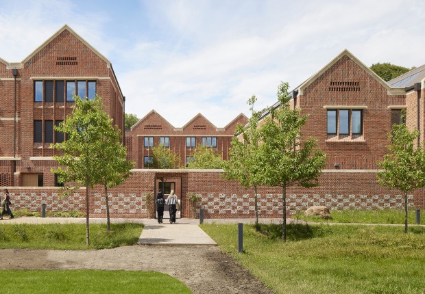 First boarding houses for girls at Winchester College by Stanton Williams. Photograph by Jack Hobhouse