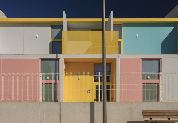 4 Modular Kindergartens by SUMMARY. Photograph by Fernando Guerra