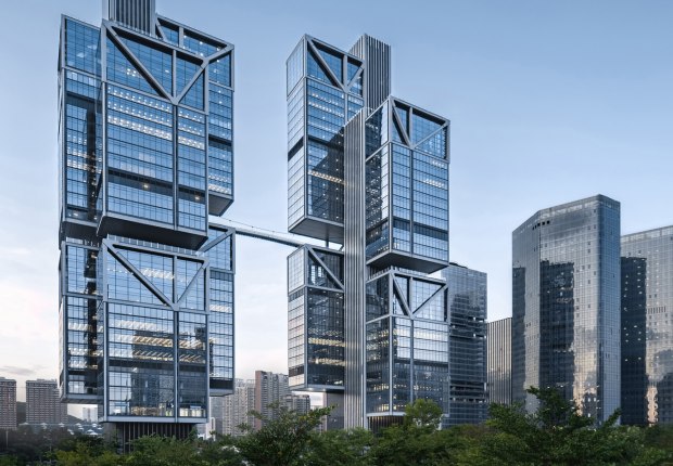 Rascacielos de DJI Sky City por Foster + Partners. Fotografía por ACF