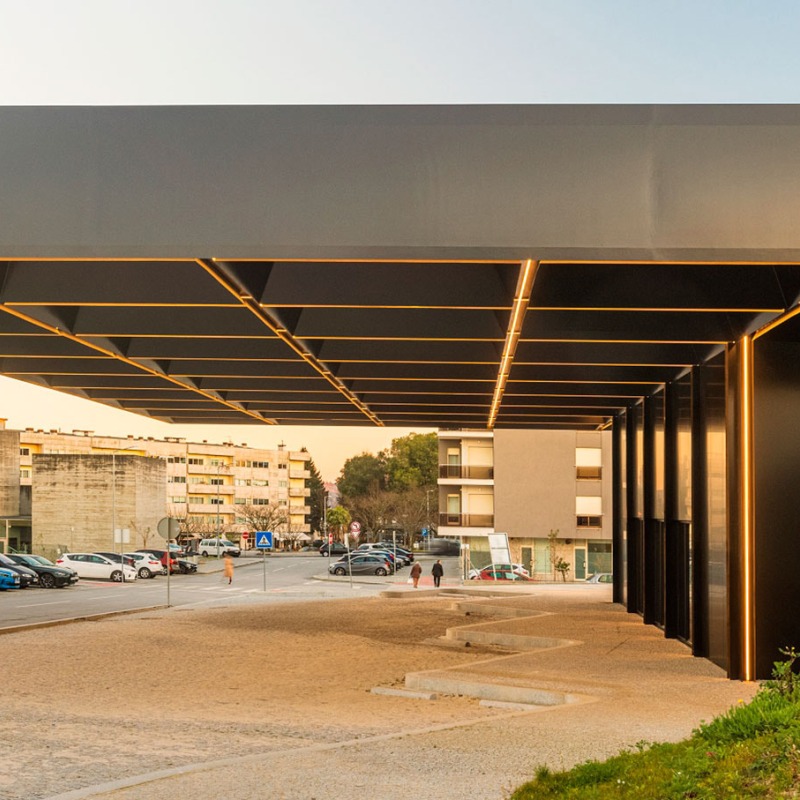 Intermodal Hub of Lousada by Spaceworkers. Photograph by Fernando Guerra | FG+SG
