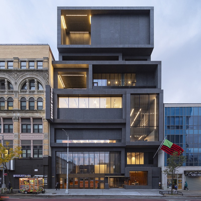 Exterior View of the Studio Museum in Harlem's New Building. Courtesy Studio Museum in Harlem. Photograph by Dror Baldinger