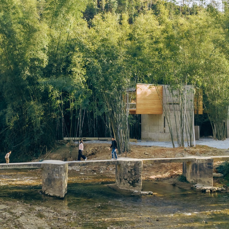 Micromuseo de puentes históricos vernáculos de Huizhou por LUO studio. Fotografía por Zhu Yumeng