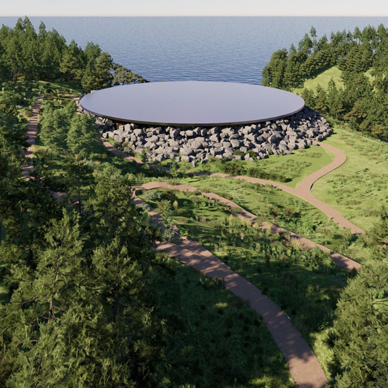 «Sea of Time – TOHOKU» por ATTA + Tatsuo Miyajima. Fotografía por ATTA – Atelier Tsuyoshi Tane Architects