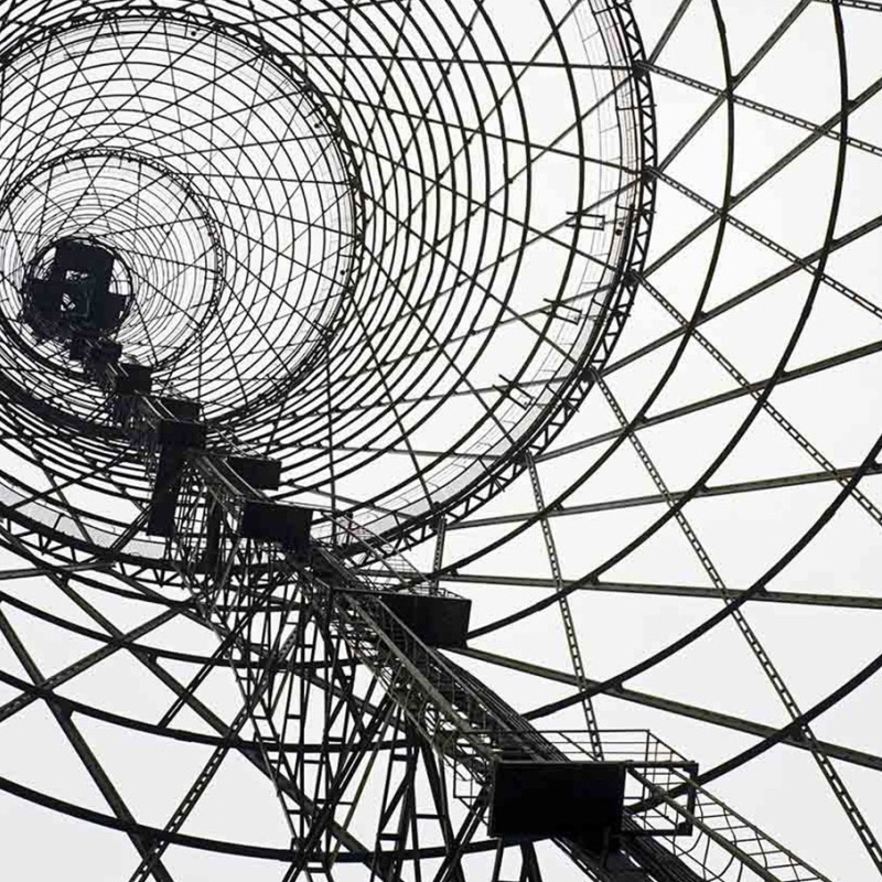 Torre de radio Shabolovka por Vladimir Shukhov. Fotografía por Richard Pare