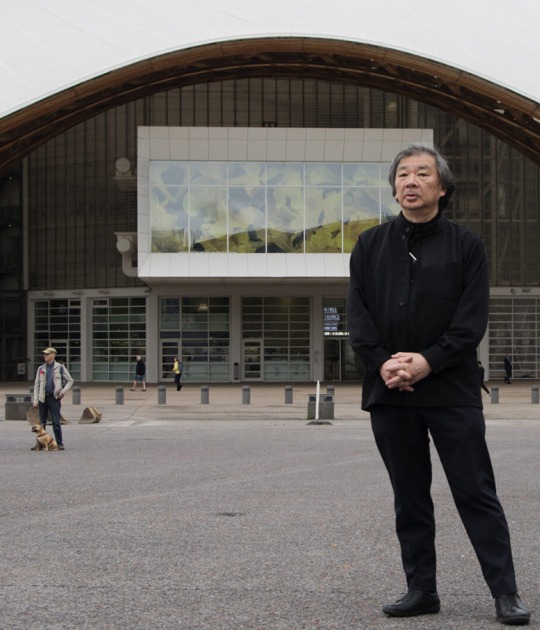 In front of Centre Pompidou-Metz (2010), May 2024. Photograph by Shun Kambe. Courtesy of The Japan Art Association