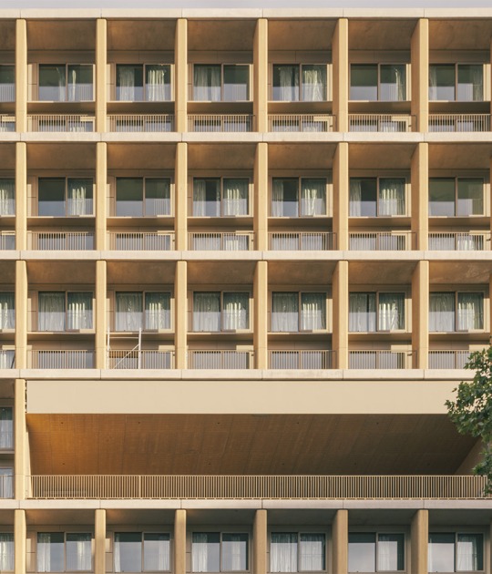 Wood Up tower by LAN. Photograph by Nicolas Grosmond