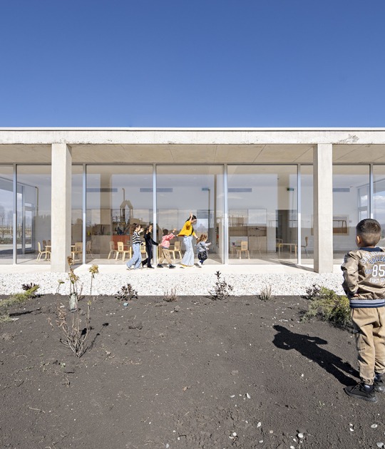 Youredjian Nursery, Child and Family Center by Alberto Campo Baeza. Photograph by Javier Callejas