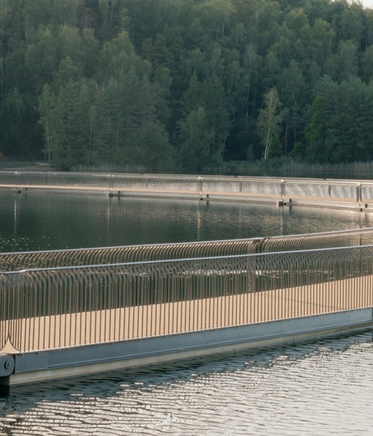 Cycling Between Terrils by Burolandschap. Photograph by Pieter Rabijns
