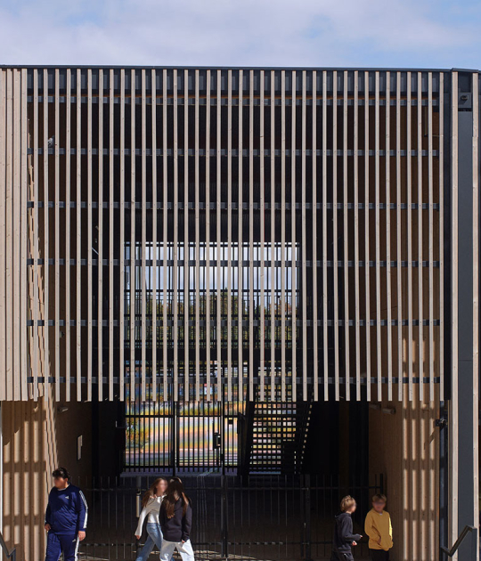 Robert Badinter Secondary School by Coldefy. Photograph by Julien Lanoo
