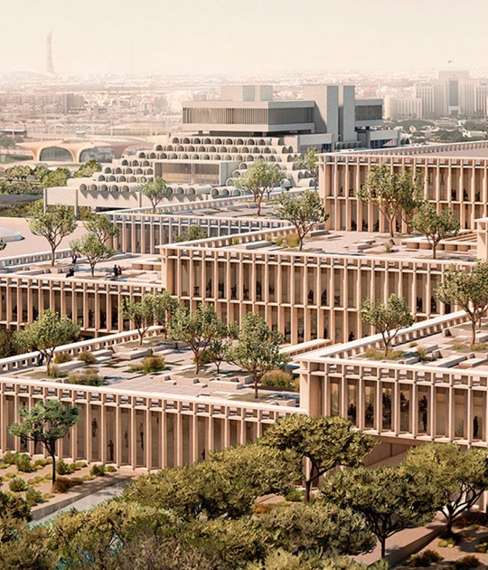 Nueva sede del Ministerio de Asuntos Exteriores de Catar por Frida Escobedo Studio. Visualización por Frida Escobedo Studio