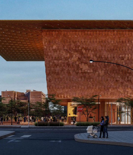 Visualización. Museo de Arte de Las Vegas por Kéré Architecture. Imagen cortesía del Museo de Arte de Las Vegas