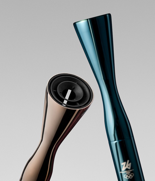 Olympic Torch for Milano Cortina 2026 by Carlo Ratti Associati. Photograph courtesy of CRA