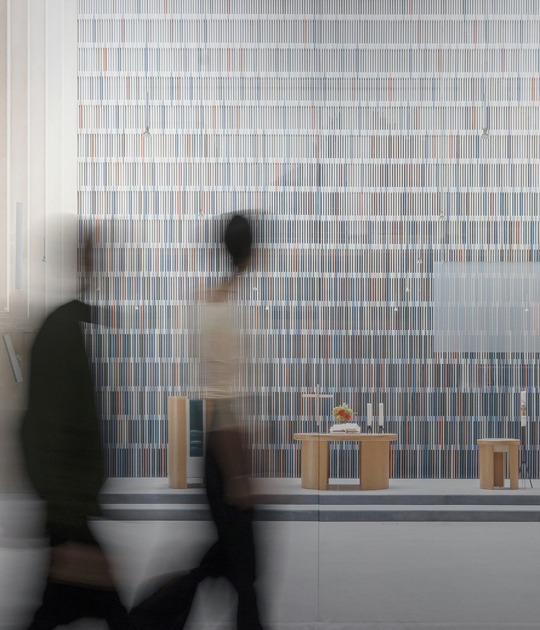 «matière en résonance» por sauerbruch hutton. Fotografía por Jan Bitter