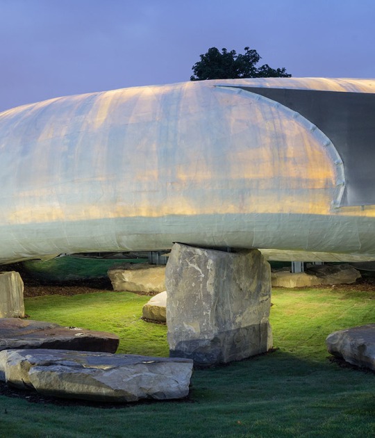 Serpentine Gallery Pavilion 2014. Designed by Smiljan Radić. Photograph by 2014 Iwan Baan. Courtesy of  Serpentine Gallery