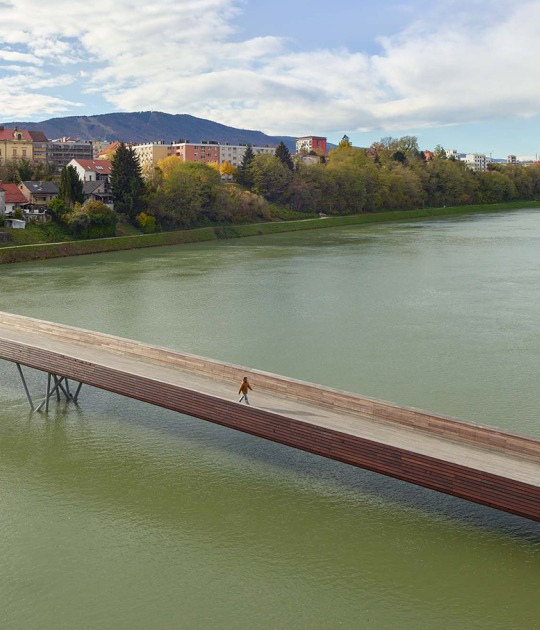 Splavarska Lent Tabor Bridge by Burgos & Garrido. Photograph by Roland Halbe