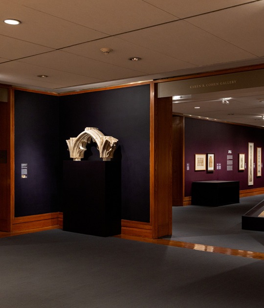 Exposición «Gótico por Diseño: Los Amaneceres del Dibujo Arquitectónico». Fotografía cortesía del Museo Metropolitano de Arte