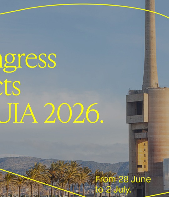Three Chimneys. "Becoming. Architectures for a Planet in Transition." UIA World Congress of Architects 2026 Barcelona. Photograph by Arnau Rovira