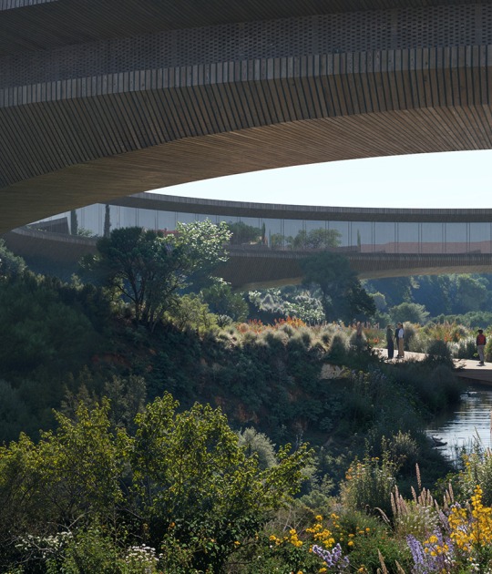 "The Ring and Greenhouse" by Snøhetta. Rendering by Proloog