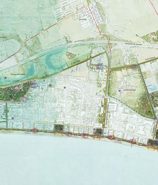 Strategy plan. Strategic Regeneration Plan for Playa de Palma by LANDLAB + Fiol Aquitectes.
