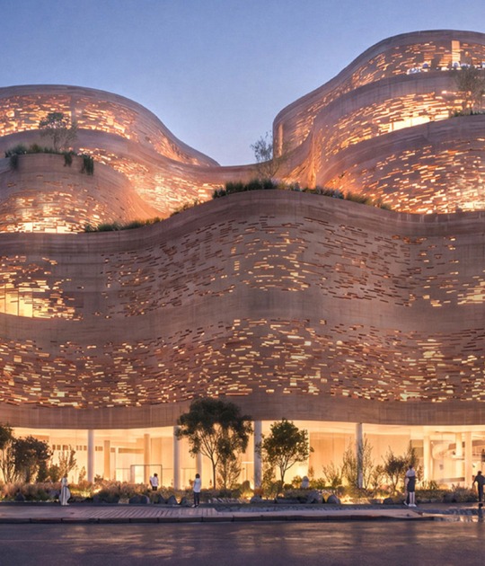 Propuesta ganadora en la fase final del concurso para proyectar el nuevo Museo Nacional del Ecuador. «Estratos Vivos», de SANAA junto con A0, CPA y JHS