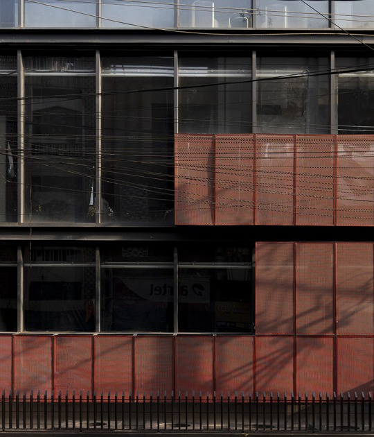 "Screened Spaces" by Studio UF+O. Photograph by Vivek Eadara