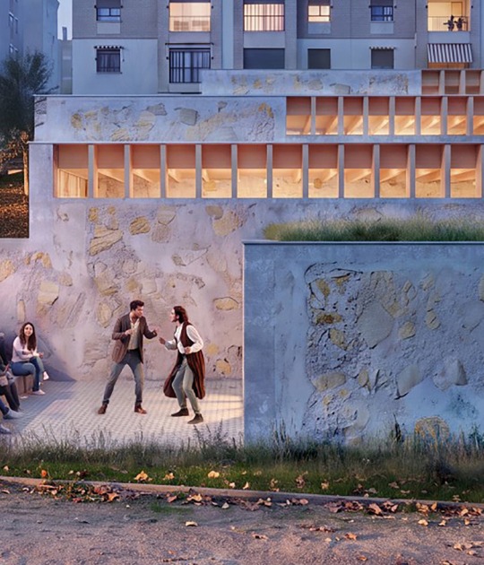Visualización. Espacio Joven en Parquesol por Pereira-Royo Arquitectos