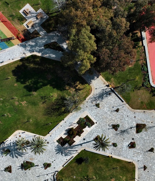 Roig Arena Park by Gustavo Marina Paisajistas. Photograph by Milena Villalba