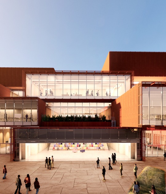 Bentonville Institute of Technology by BIG-Bjarke Ingels Group. Rendering courtesy of BIG-Bjarke Ingels Group