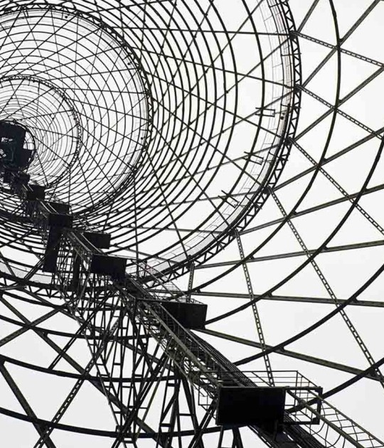  Torre de radio Shabolovka por Vladimir Shukhov. Fotografía por Richard Pare