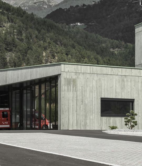 Civil Protection Centre by Roland Baldi Architects. Photograph by Oskar Da Riz  