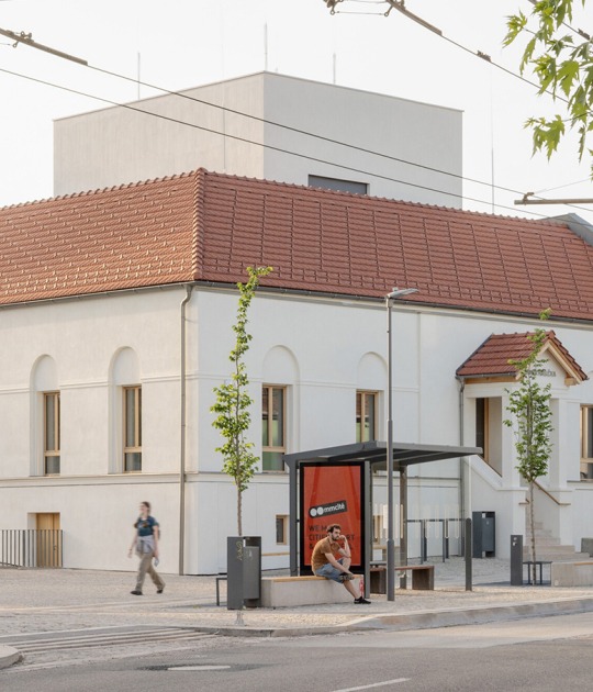 Stará hasička Cultural and Community Centre by Schwerpunkt. Photograph by Matej Hakár