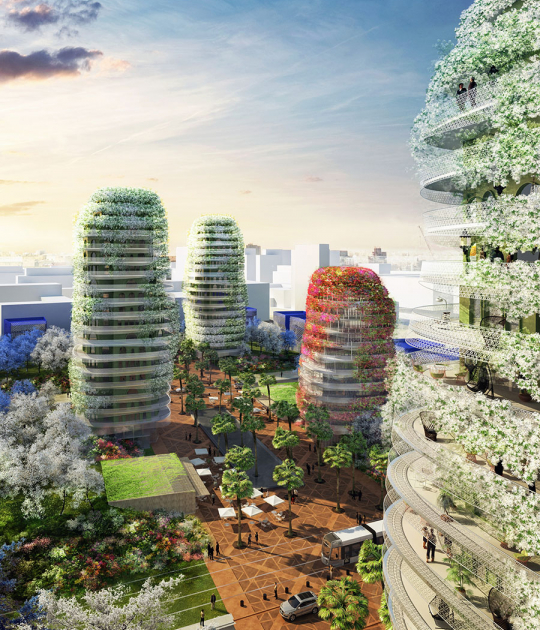 Visualización, Jardines de Anfa, por Maison Edouard François