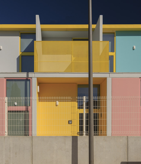 4 Modular Kindergartens by SUMMARY. Photograph by Fernando Guerra