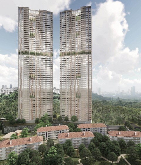 Las nuevas residencias Avenue South presentarán un follaje muy expuesto en todo el espacio. Visualización por cortesía de ADDP Architects