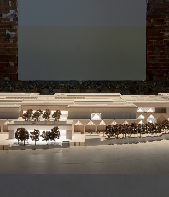 Architectural model of the new KNMA New Delhi. Photograph by Andrea Avezzù. Image Courtesy of Venice Architecture Biennale