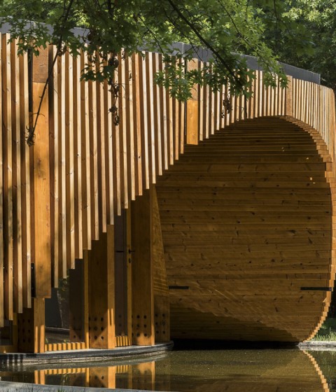 Alto Tâmega Tourism Info Point by AND-RÉ Arquitectura. Photograph by Ivo Tavares Studio