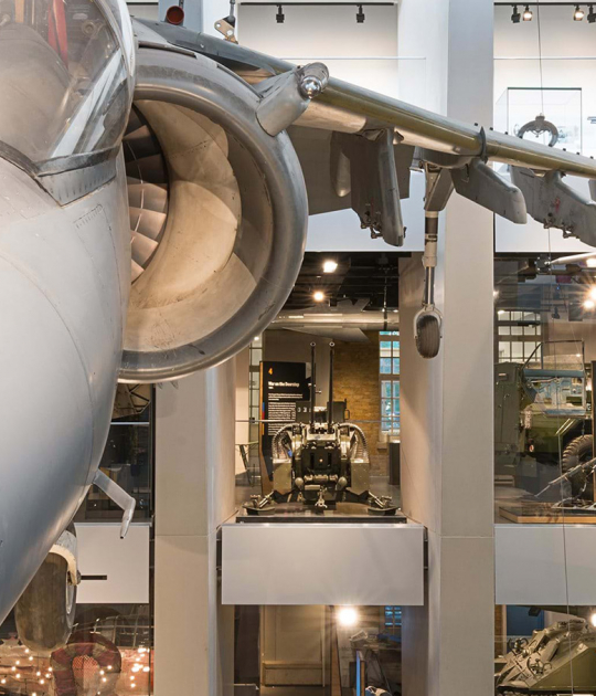 New First World War Galleries at Imperial War Museum. Image courtesy of Foster + Partners